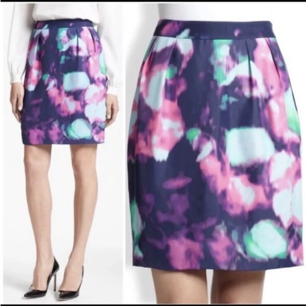 *KATE SPADE* Multicolor Barry Abstract Pencil Skirt Size 2 - Picture 2 of 11